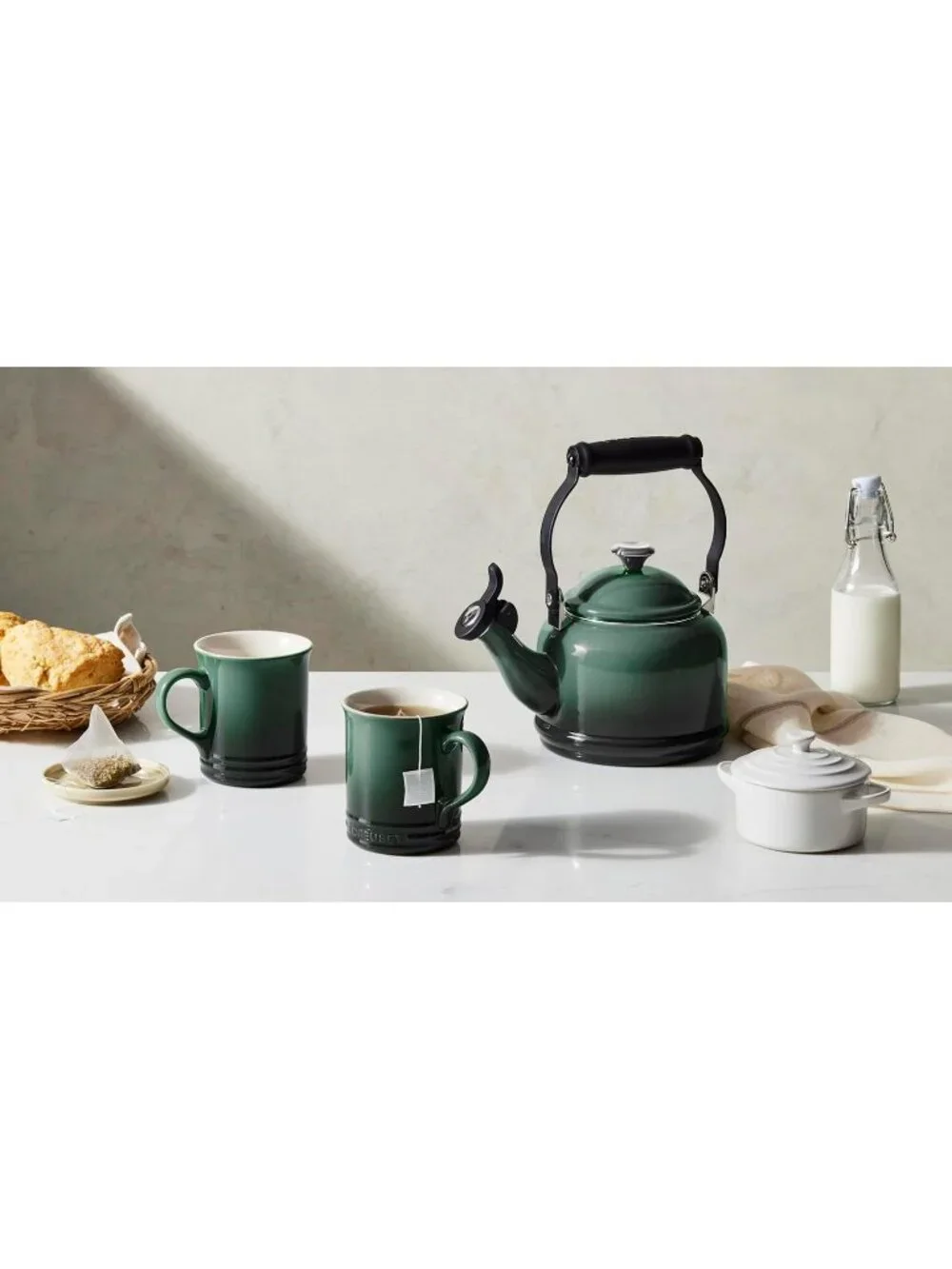 Riviera Enamel Steel Demi Teakettles 1.25 Quart Stainless steel Pot For Kitchen